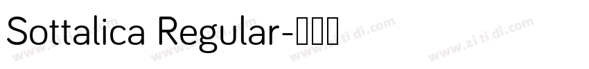 Sottalica Regular字体转换